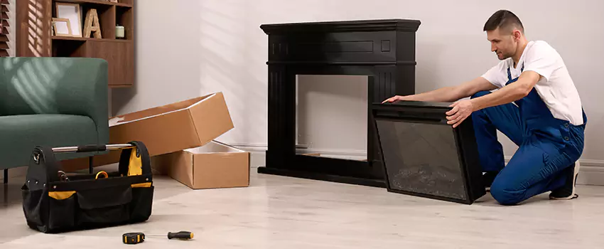 Old Rusted Metal Fireplace Repair And Replacement in Alexandria, VA